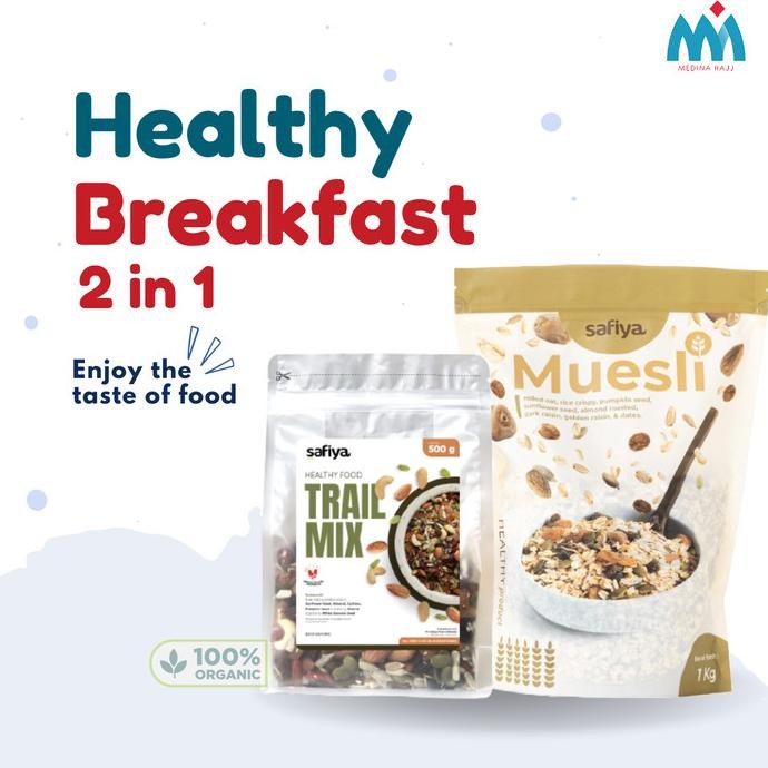 

[Special Hemat] Paket Bundling Extra Muesli Safiya 500gr + Trail Mix S