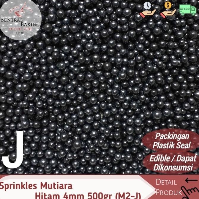 

Sale Sprinkle Kue Mutiara Hitam 4Mm 500Gr (M2-J)/ Springkel Springkle Pearl