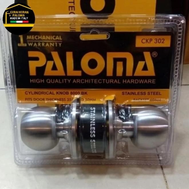 PALOMA CKP 302 KUNCI BULAT CYLINDER KNOB PINTU KAMAR MANDI SSS GOL