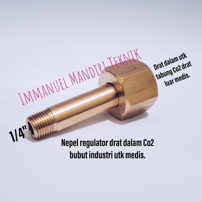Sale Nepel Regulator Drat Dalam Co2 / Nepel Argon Co2 / Nepel Oksigen Argon Co2 / Regulator