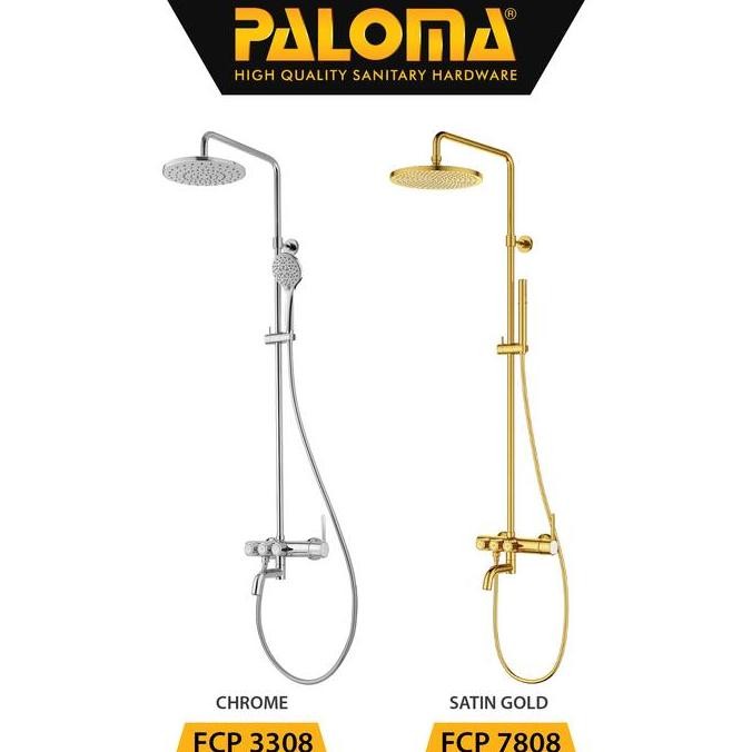 Paloma Shower Tiang Set Column Fcp 3308 / Fcp 7808 / Aleena Single Lever Bath/Shower Mixer With Proc