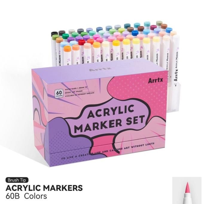

Arrtx acrylic brush marker/spidol 60B (anime/cartoon/comic color)
