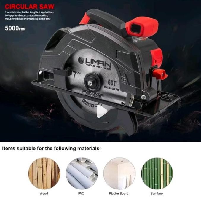Sale Jld Mesin Circular Saw 7" Jd 1853. Mesin Gergaji Kayu Sirkel Kayu Potong Kayu