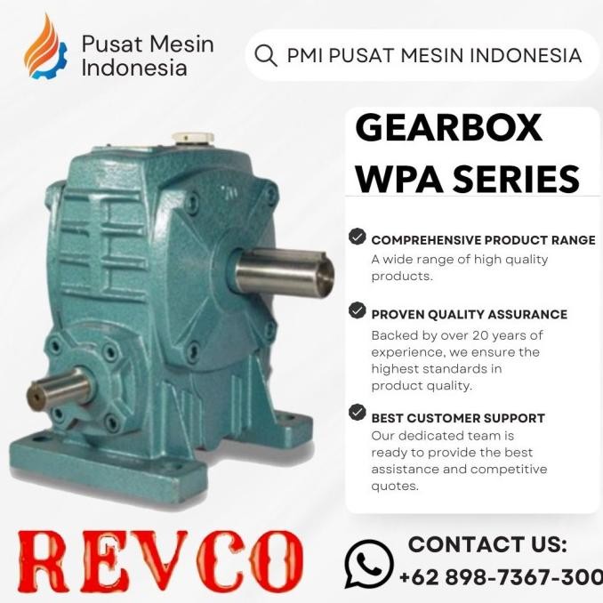 Gear Box Revco Wpa 200 Worm Gear Reducer Ratio 1:10-60/ Gearbox Wpa/ Gearbox Speed Reducer Wpa/ Gear