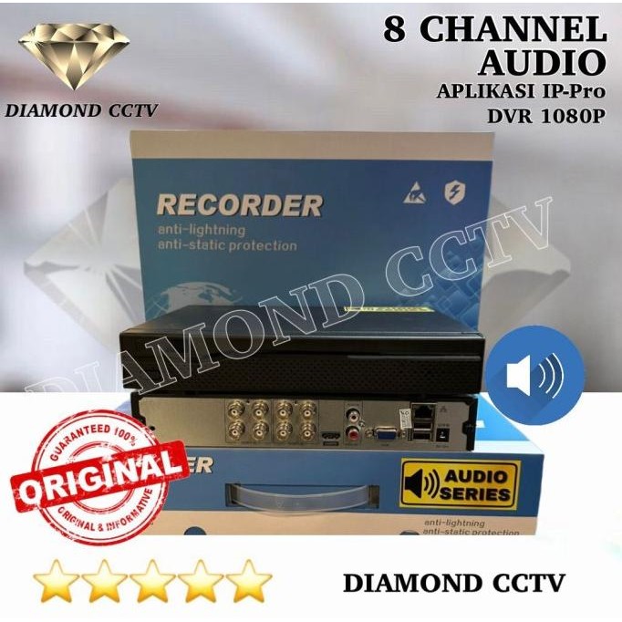 TERBARU - DVR 8CH 5MP AUDIO HYBRID DVR 8 CHANNEL AUDIO