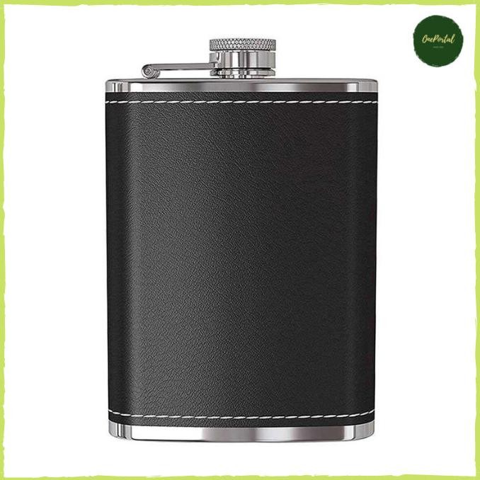 Botol Hip Flask Wine Whisky Bottle Stainless Steel 8 Oz