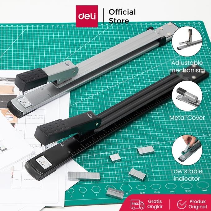 

DELI E0334 STAPLER/HEKTER-LONG REACH METAL 25SHEETS ORIGINAL DAN TERPERCAYA