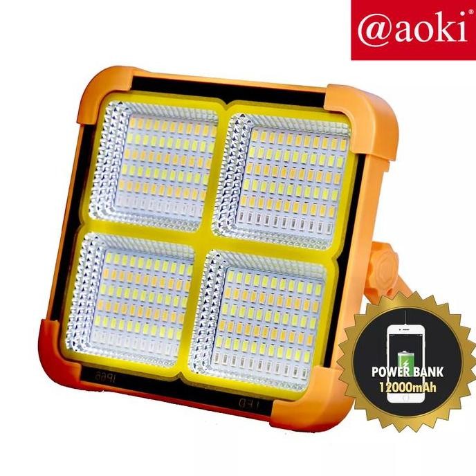 Murah Lampu Sorot Led 400W Aoki Gk400 Multifungsi Bisa Jadi Powerbank Bisa Di Cas Type Dan Tenaga Su