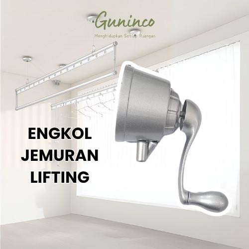 Engkolan Kerekan Jemuran Lifting Sparepart Handle Katrol Roda Rel Guninco Original Dan Terpercaya