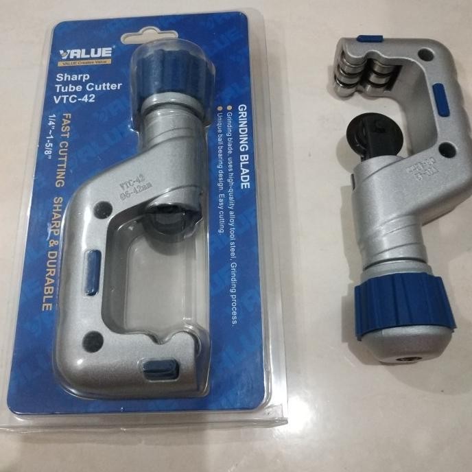 

TUBE CUTTER VALUE VTC-42 1/4" - 1 5/8" - PEMOTONG PIPA TEMBAGA PROMO
