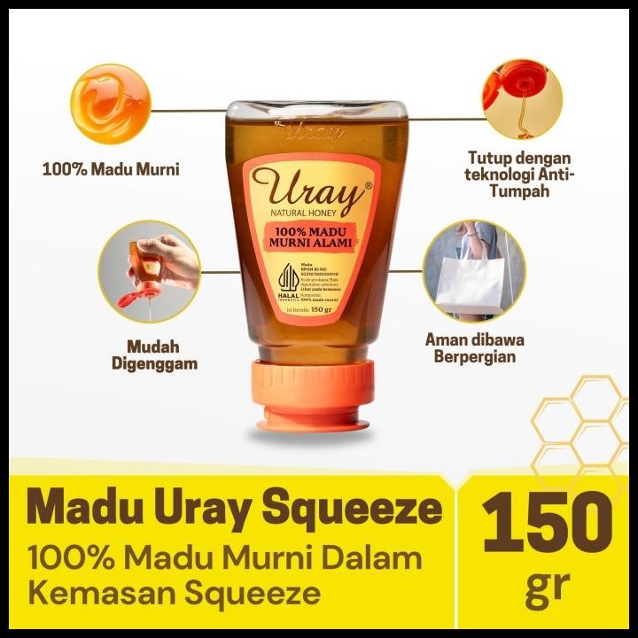 

Bundling 3 Pcs Madu Uray Squeeze - 100% Madu Murni 150Gr Original Best Seller