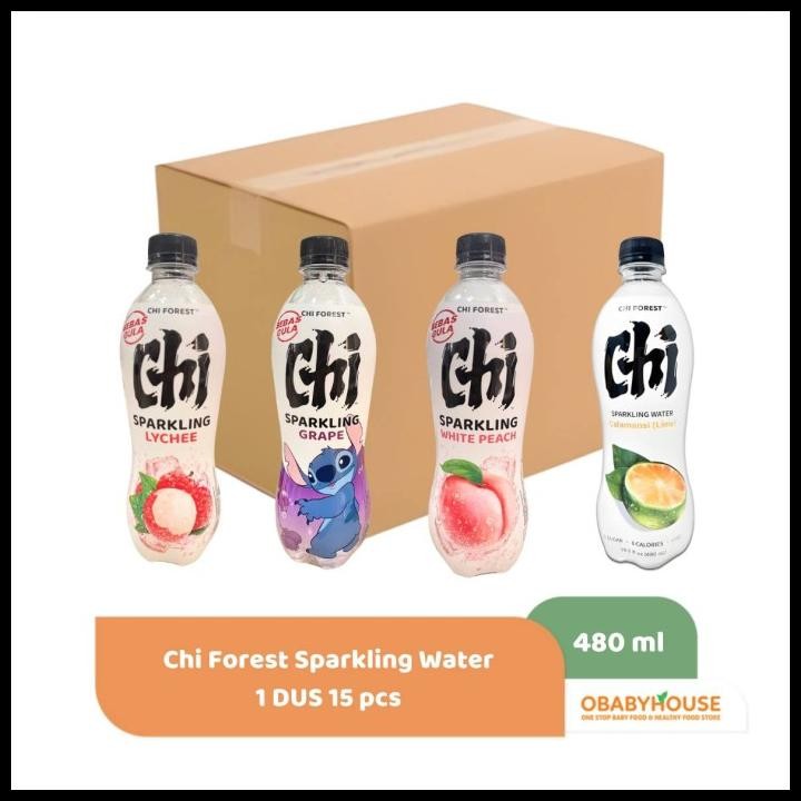 

Chi Forest Sparkling Water 480 Ml - 1 Dus 15 Pcs Original Best Seller