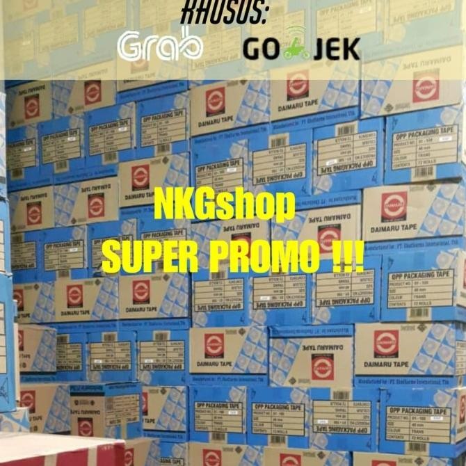 

SUPER PROMO !! Lakban Daimaru 2" 48mm x 90yard (1dus = 72roll) murah