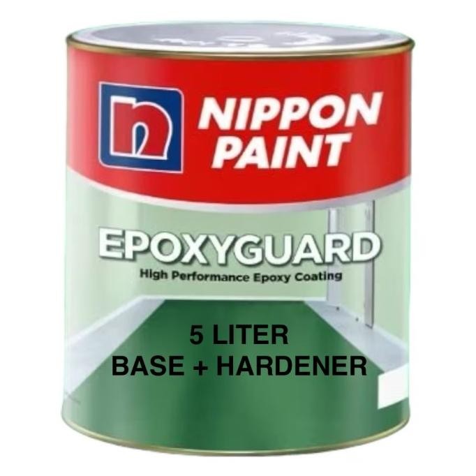 TERMURAH - NIPPON PAINT EPOXY GUARD 5L CAT LANTAI / CUSTOM WARNA