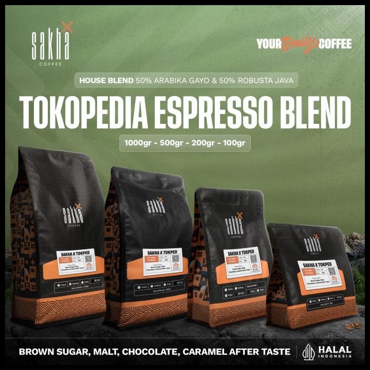 

(Tokopedia Exclusive) - Sakha Coffee Espresso House Blend Minuman Kopi Original Best Seller