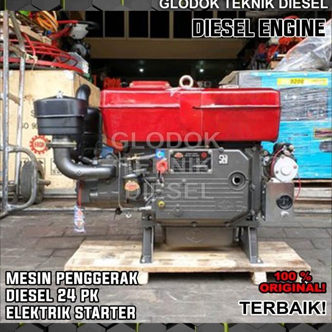 Mesin Engine Diesel 24 Pk Hp Elektrik Starter 1115 Penggerak Solar Ori New Stok