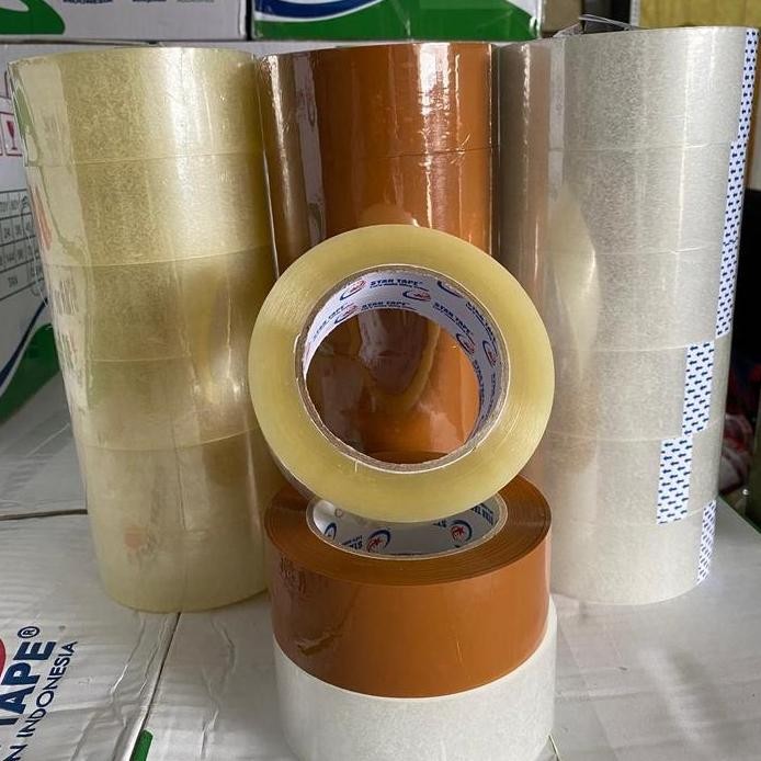 

Lakban 200 Yard x 45 mm (Per slop/6 pcs) lakban tebal isolasi 2 inch murah