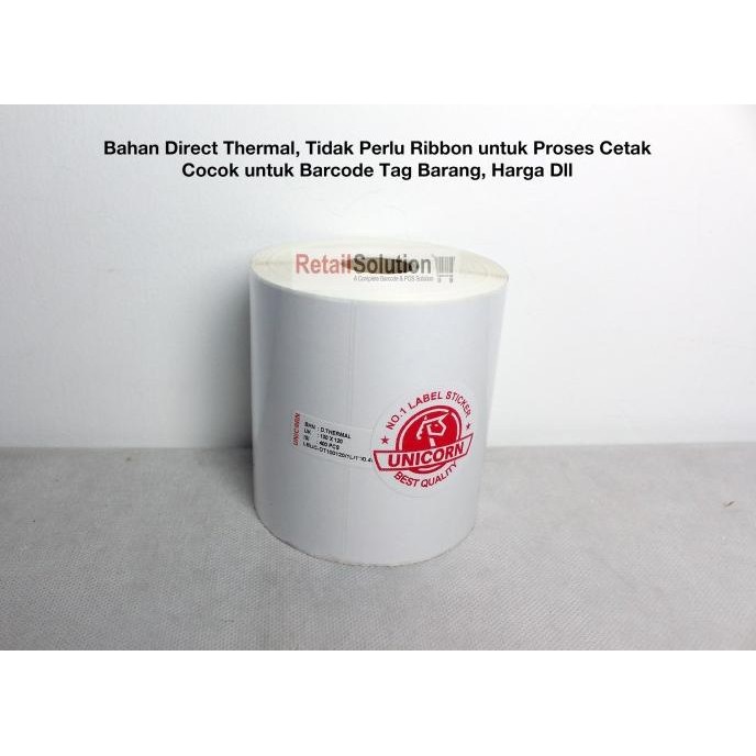 

Stiker Label Barcode Thermal 100x120 mm / 100 x 120 mm / 100x120mm murah