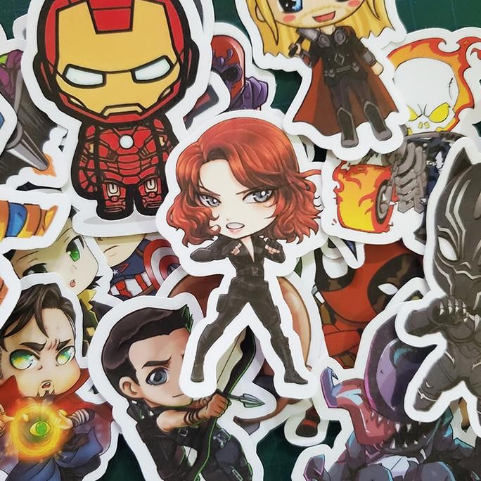 

STICKER PACK TUMBLR - MARVEL UNIVERSE CHIBI [20 PCS] murah