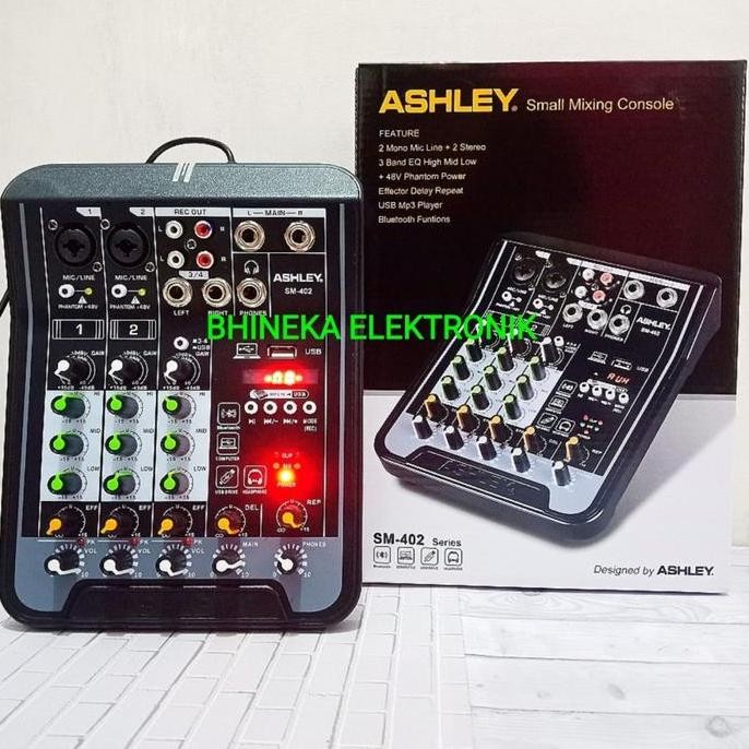Mixer Ashley Sm402 / Sm 402 Mixer 4 Channel Original Co