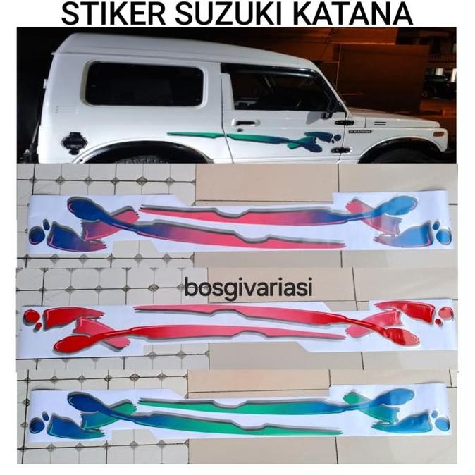 STIKER LIST BODY KATANA NEW LAMA DX GX JIMNY KATANA / STIKER MOBIL KATANA JIMNY KATANA JEEP