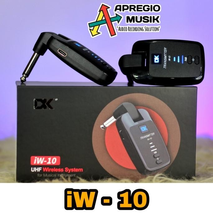 Dk Iw-10 Iw 10 Iw10 Uhf Transmiter Instrument Wireless Jack Guitar Co