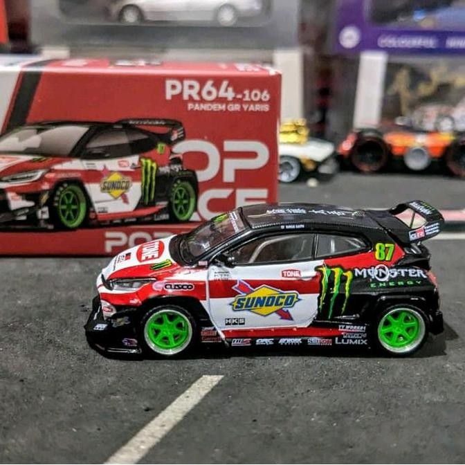 Promo Diecast Poprace Pop Race Pandem Toyota Gr Yaris Sunoco