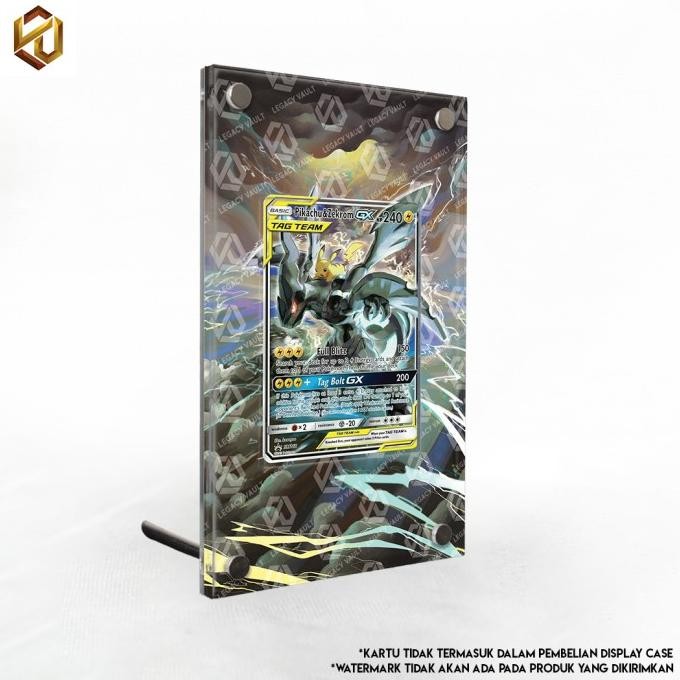 Sale Pikachu & Zekrom Gx Tag Team Alternate Art - Pokemon Extended Art Display Case - Legacy Vault