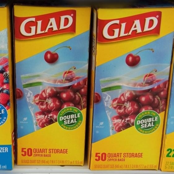 

Produk Terbaik] glad storage quart Zipper 50pcs