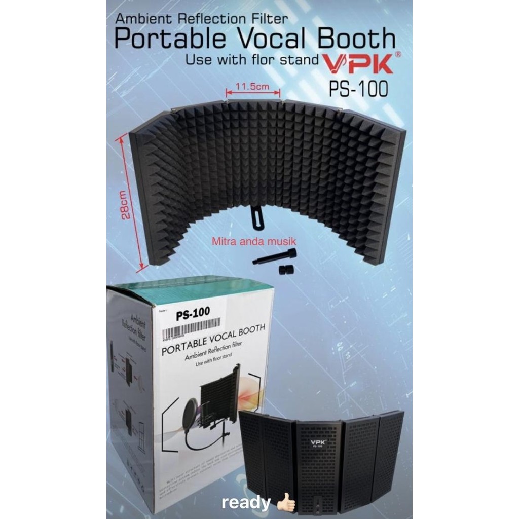 Vocal Booth Reflection Filter Recording Studio Live Streaming Co