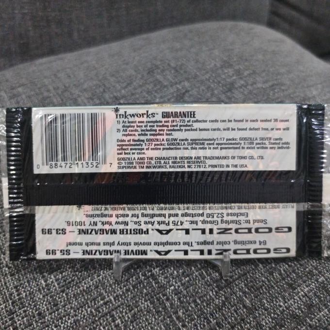 Murah Inkworks 1998 Godzilla Supervue Trading Card Sealed Pack (Long Card)