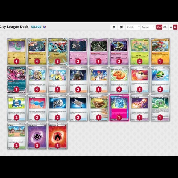 Promo Pokemon Tcg Indonesia Deck Meta Dragapult, Dusknoir