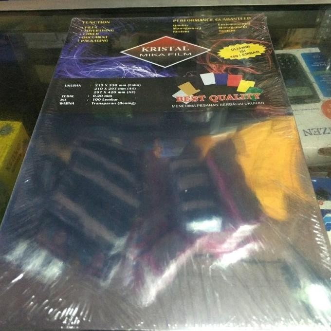 

[Good] Mika Bening / Mika Film merk Kristal 0.20 mm Folio (F4)