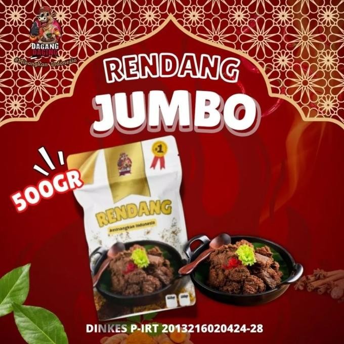 

RENDANG EKO KAYES JUMBO - MEDIUM dagang daging minang padang