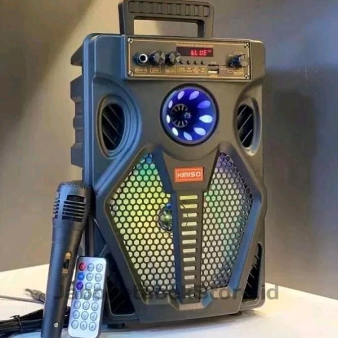 Murah Speaker Bluetooth Karaoke Portable Qs7807 Musik Gratis Mic Karaoke Salon Qs 7807 8.8 Inci Wire