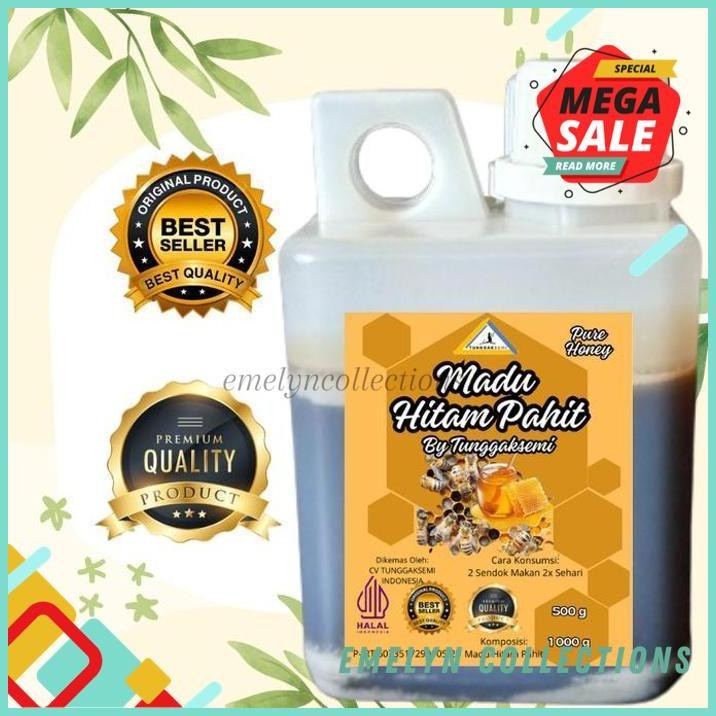 

TUNGGAKSEMI MADU MURNI ASLI MADU HITAM PAHIT 500G PRODUK BAGUS !