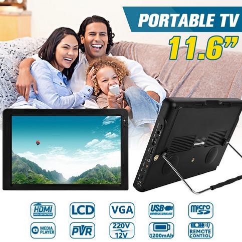 Portable Digital Tv Kenowa Dvb T2 With Monitor 11.6 Inch