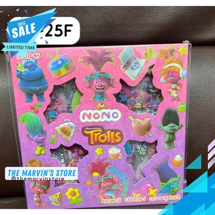 STICKER BOX NONO MOMO 2D JOURNAL AESTHETIC / JURNAL BINDER STIKER BOX 1 SET ISI 100 LEMBAR WATERPROO