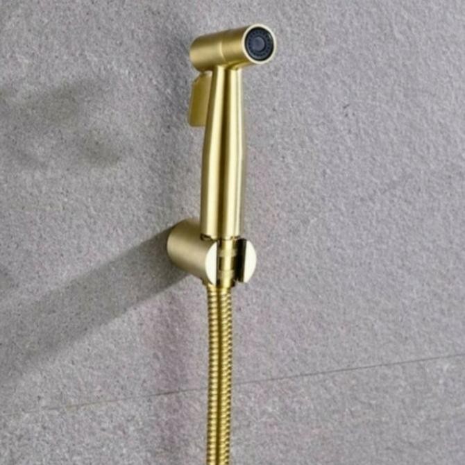 JET SHOWER TOILET STAINLES GOLD EMAS MODEL TOTO /JETZ SHOWER BIDET
