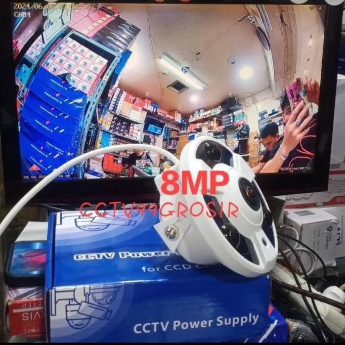Promo Paket Camera Nvr Kit 2 Kamera Indoor Panorama Audio 8Mp Nvr 10Ch