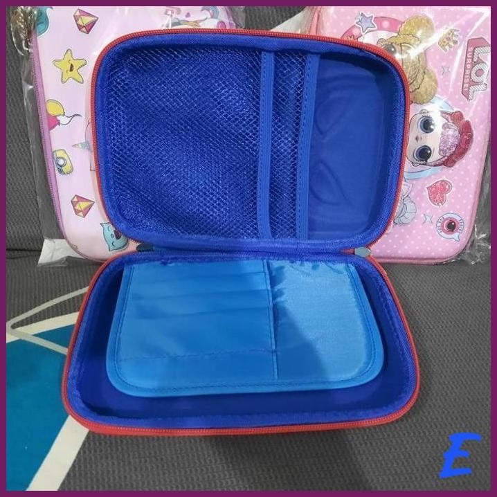 

| MIV | HARD CASE TEMPAT PENSIL ANAK RESLETING KARAKTER TIMBUL PONY SPIDERMAN