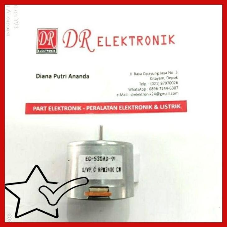 [DRE] Motor Dinamo DC 2400rpm 2400 rpm CW 9 V 9v 9volt 9 volt
