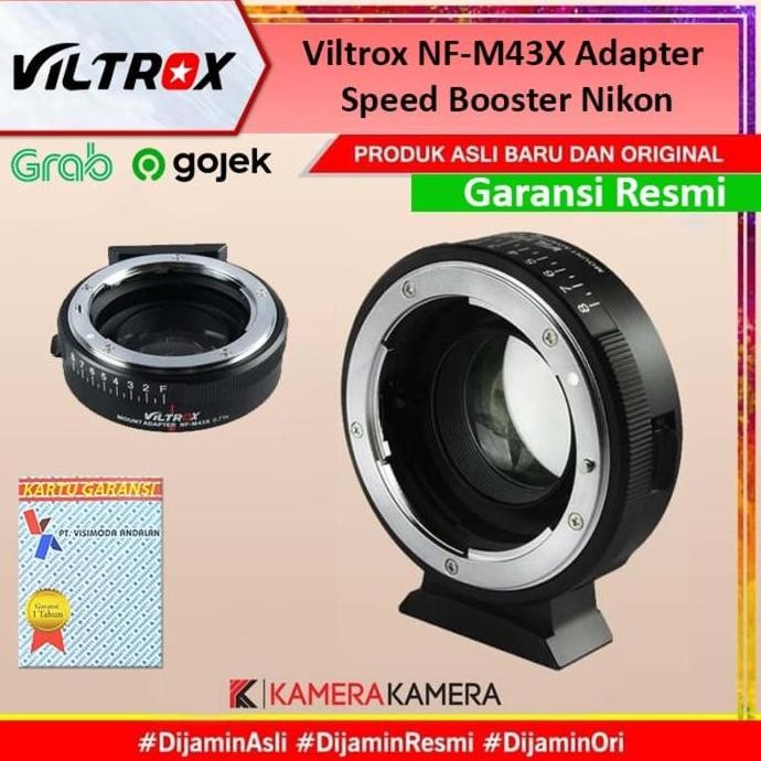 Viltrox Nf-M43X Adapter Speed Booster Nikon Lens To Micro 4/3