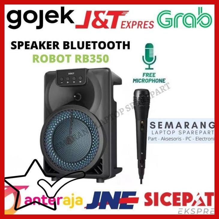 [SLS] ROBOT RB350 Speaker Bluetooth Karaoke Mic Microfon Wireless RGB Gaming