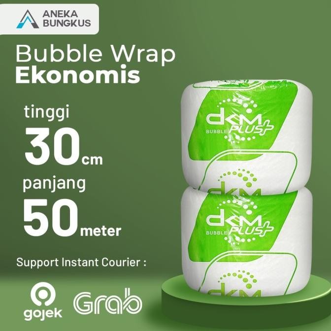 

Plastik Bubble Packing/babel Wrap DKM+ 30cm x 50m Bubble Wrap Ekonomis murah