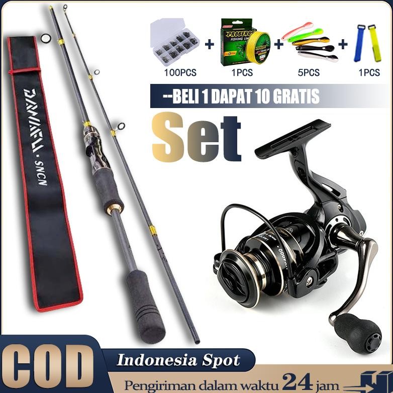 SOUGAYILANG JORAN PANCING SET 165-270CM TELESCOPIC PANCINGAN SET LENGKAP JORAN SPINING REEL PANCING 