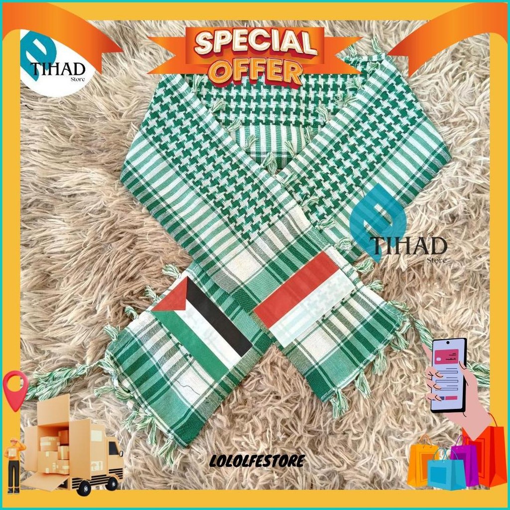 Syal Palestine Anak, Tk, Sd, Dan Juga Remaja/ Syal Palestine Dan Indonesia Bisa Cod