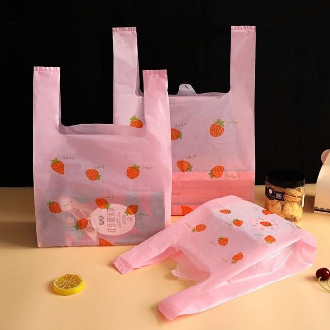 

25pcs PLASTIK TENTENG MOTIF BUAH KANTONG HADIAH LUCU KEKINIAN murah