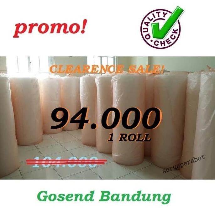 

Bubble wrap 1 roll 50x1,25m khusus bandung murah