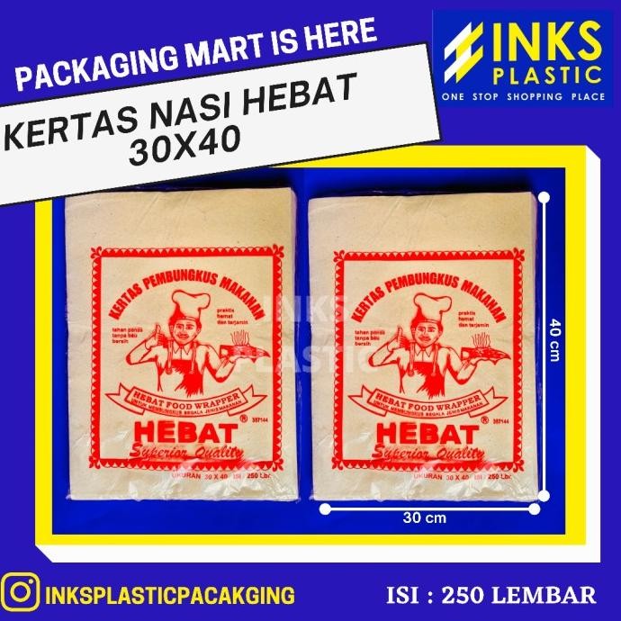 kertas nasi coklat size 30 x 40 cm murah